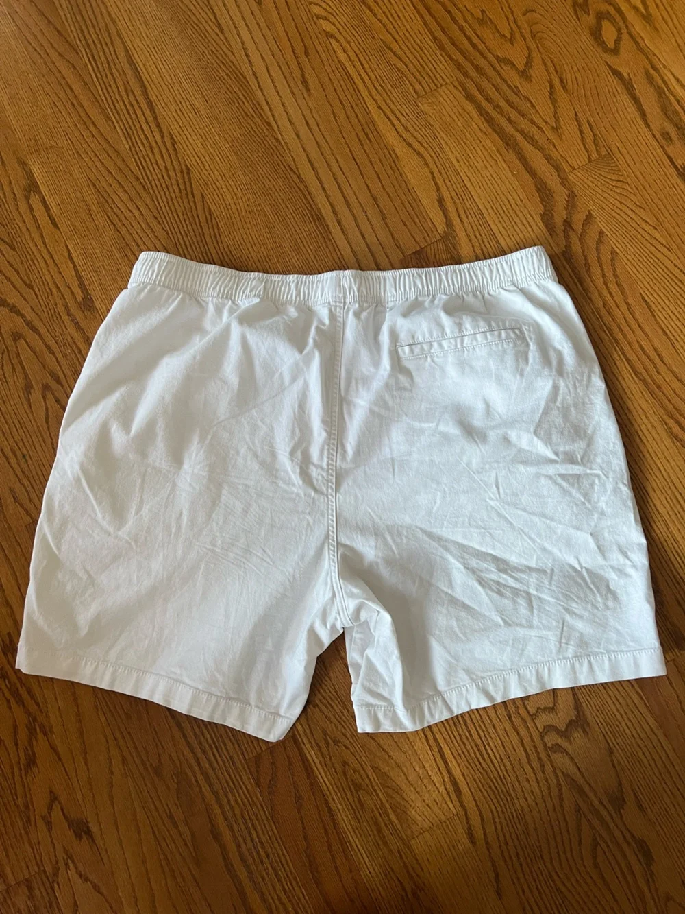 Old Navy Men's Cotton Flat Front Shorts in Brown and White